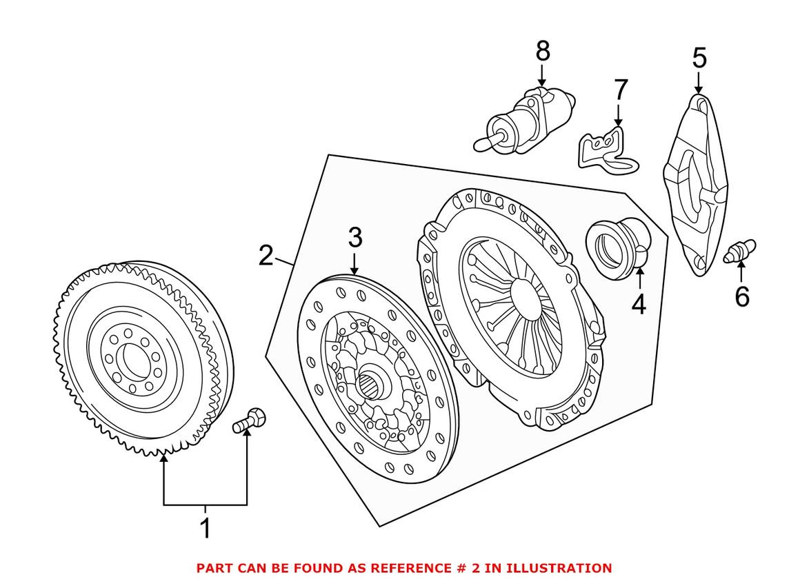 BMW Clutch Kit (3 Piece) 21207626561